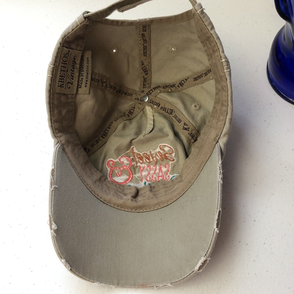 Kbethos Vintage Sweet Sassy & Southern Distressed Embroidered Hat Adjustable - Picture 6 of 9